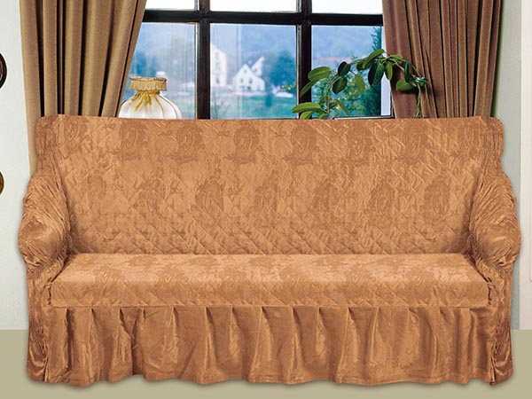 Jacquard Sofa Cover Bed Linens, How To Cover A Sofa With Bed Sheets