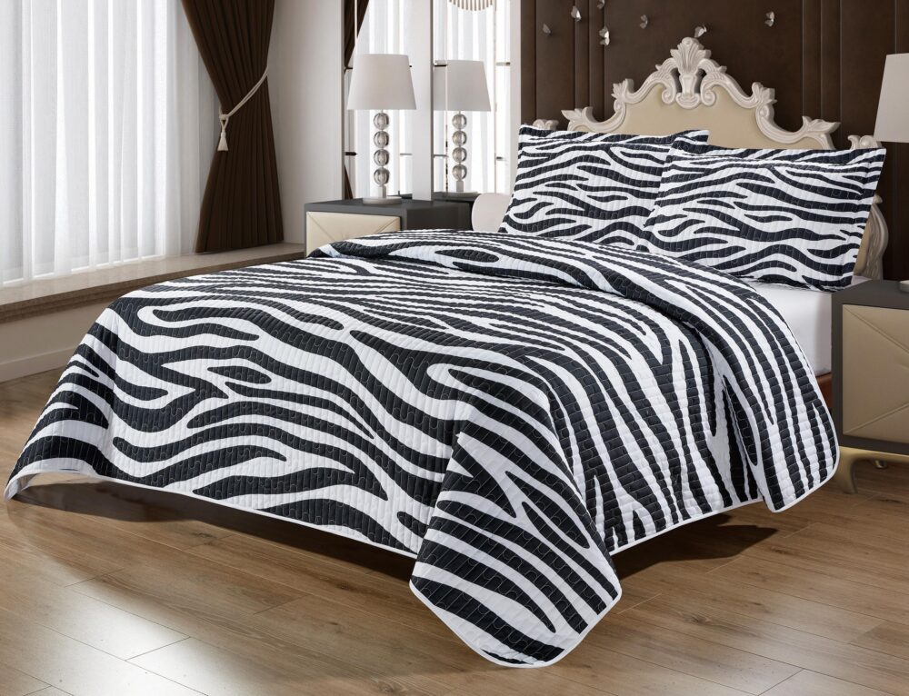 Microfiber Printed Bedspread Set